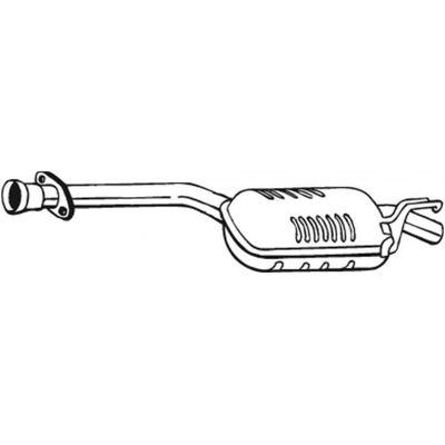 Silencioso Intermediário BOSAL 175-135 - Mercedes-Benz Silencioso Intermediário BOSAL 175-135 - Mercedes-Benz