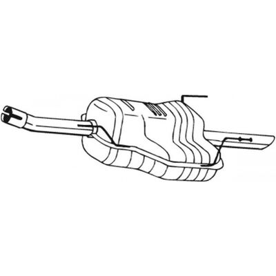 Silenciador de extremidade BOSAL 185-481 Silenciador de extremidade BOSAL 185-481