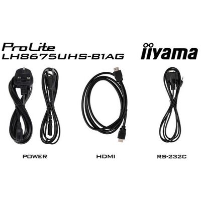 iiyama - LH8675UHS-B1AG - 86in - 4K - Signage Display iiyama - LH8675UHS-B1AG - 86in - 4K - Signage Display