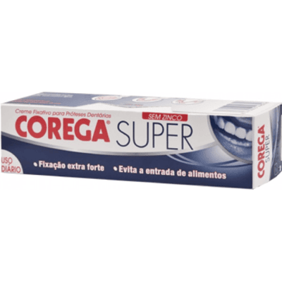 Creme fixador Corega Super sem zinco - 40g Creme fixador Corega Super sem zinco - 40g