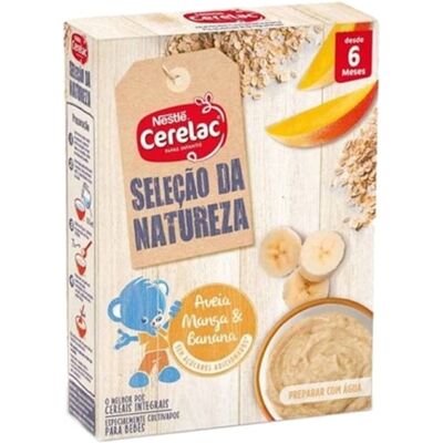 Cerelac Seleção da Natureza Aveia Manga Banana Papa infantil Cerelac Seleção da Natureza Aveia Manga Banana Papa infantil