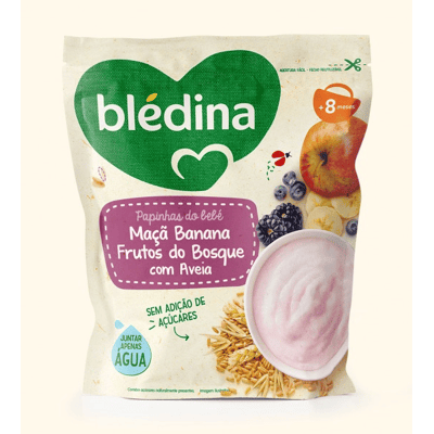 Blédina Papinhas do Bebé Láctea Maçã Banana Frutos do Bosque Aveia 200g 8m+ Blédina Papinhas do Bebé Láctea Maçã Banana Frutos do Bosque Aveia 200g 8m+