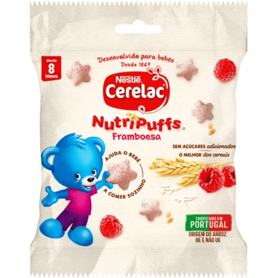 Lanche de Framboesa NutriPuffs Nestlé - Comida para Bebês Lanche de Framboesa NutriPuffs Nestlé - Comida para Bebês