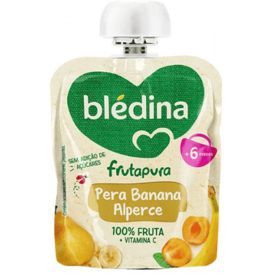 Blédina Frutapura Pêra Banana Abacaxi - Snack para bebês Blédina Frutapura Pêra Banana Abacaxi - Snack para bebês