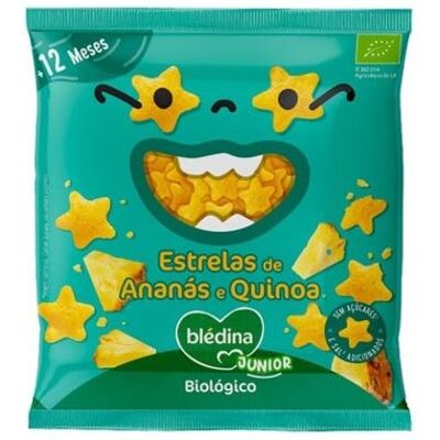 Blédina Junior Snack Biológico Estrelas de Anánas e Quinoa +12m Blédina Junior Snack Biológico Estrelas de Anánas e Quinoa +12m