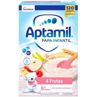 Aptamil Papa Infantil 4 Frutas 225g 6m+ Aptamil Papa Infantil 4 Frutas 225g 6m+