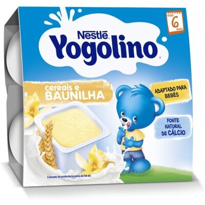 Nestlé Nestle Yogolino Cereais Baunilha 4x100 6m+ Nestlé Nestle Yogolino Cereais Baunilha 4x100 6m+