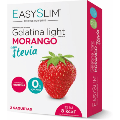 Easyslim Gelatina de Morango com Stevia - Gelatina Easyslim Gelatina de Morango com Stevia - Gelatina