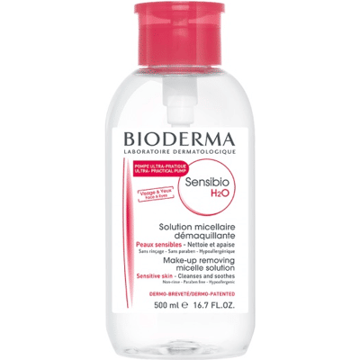 Bioderma Sensibio H2O Água Micelar Pump 500ml Bioderma Sensibio H2O Água Micelar Pump 500ml