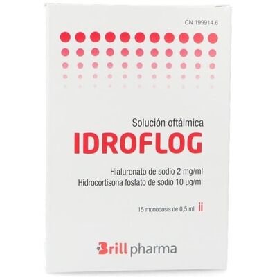 Solução oftálmica Brill Pharma Idroflog - 15 doses únicas Solução oftálmica Brill Pharma Idroflog - 15 doses únicas