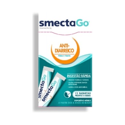 Ceres Pharma SmectaGo 12 Saquetas - Produto medicinal Ceres Pharma SmectaGo 12 Saquetas - Produto medicinal