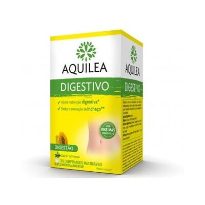 Aquilea Digestivo - Papaia Feno 30 Comprimidos Mastigáveis - Apoio Digestivo Aquilea Digestivo - Papaia Feno 30 Comprimidos Mastigáveis - Apoio Digestivo