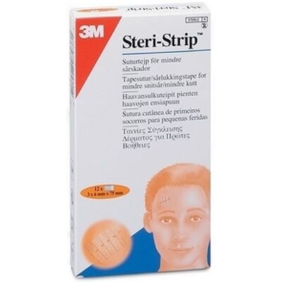 3M Steri Strip Fita Sutura 6mm X 75mm 3M Steri Strip Fita Sutura 6mm X 75mm