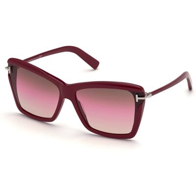 Óculos de sol Tom Ford LEAH FT0849 Grená Tamanho: 64X15 Grená Óculos de sol Tom Ford LEAH FT0849 Grená Tamanho: 64X15 Grená
