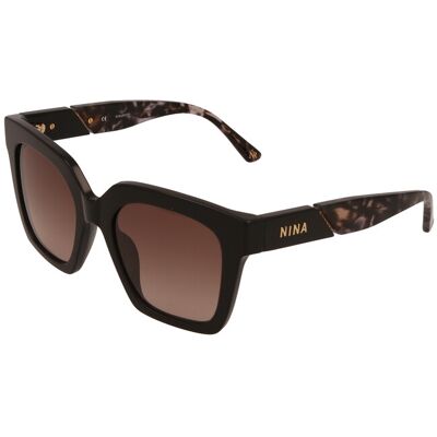 Óculos de sol Nina Ricci SNR318 Preto Tamanho: 52X20 Preto Óculos de sol Nina Ricci SNR318 Preto Tamanho: 52X20 Preto