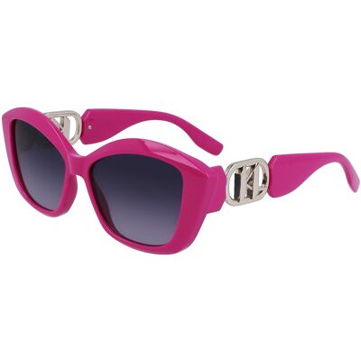 Óculos de sol Karl Lagerfeld KL6102S Rosa/Vermelho-Púrpura Tamanho: 56X15 Rosa/Vermelho-Púrpura Óculos de sol Karl Lagerfeld KL6102S Rosa/Vermelho-Púrpura Tamanho: 56X15 Rosa/Vermelho-Púrpura