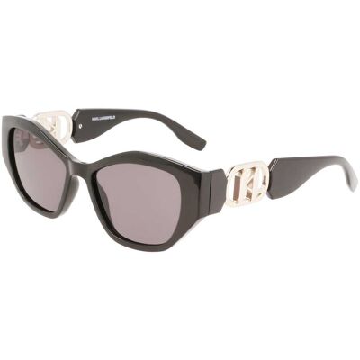 Óculos de sol Karl Lagerfeld KL6086S Preto Tamanho: 54X17 Preto Óculos de sol Karl Lagerfeld KL6086S Preto Tamanho: 54X17 Preto