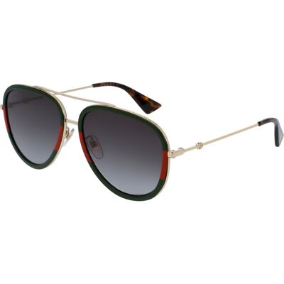 Óculos de sol Gucci GG0062S Dourados Tamanho: 57X17 Dourados Óculos de sol Gucci GG0062S Dourados Tamanho: 57X17 Dourados