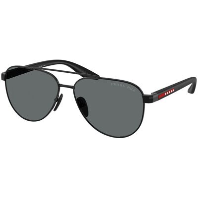 Óculos de sol Prada 0PS A52S Preto Tamanho: 58X14 Preto Óculos de sol Prada 0PS A52S Preto Tamanho: 58X14 Preto