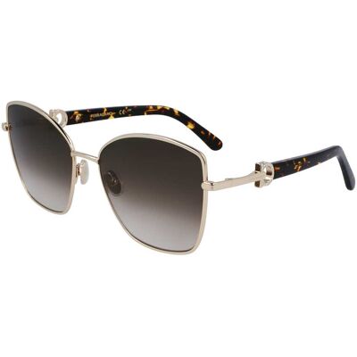 Óculos de sol SALVATORE FERRAGAMO SF312SR Dourados Tamanho: 60X18 Dourados Óculos de sol SALVATORE FERRAGAMO SF312SR Dourados Tamanho: 60X18 Dourados
