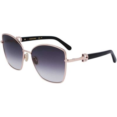 Óculos de sol SALVATORE FERRAGAMO SF312SR Dourados Tamanho: 60X18 Dourados Óculos de sol SALVATORE FERRAGAMO SF312SR Dourados Tamanho: 60X18 Dourados