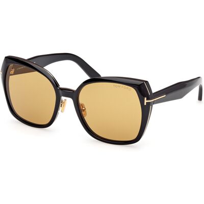 Óculos de sol Tom Ford PLUM FT1223 Preto Tamanho: 58X19 Preto Óculos de sol Tom Ford PLUM FT1223 Preto Tamanho: 58X19 Preto