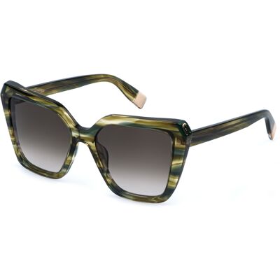 Óculos de sol Furla SFU978V Verde Tamanho: 55X17 Verde Óculos de sol Furla SFU978V Verde Tamanho: 55X17 Verde