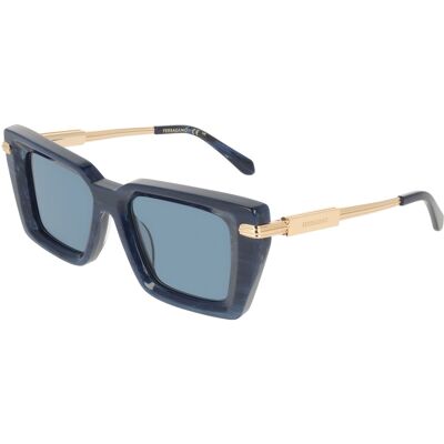 Óculos de sol SALVATORE FERRAGAMO SF2089S Azul Tamanho: 52X18 Azul Óculos de sol SALVATORE FERRAGAMO SF2089S Azul Tamanho: 52X18 Azul
