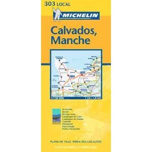 Michelin Mapa Calvados, Manche 2002 Michelin Mapa Calvados, Manche 2002