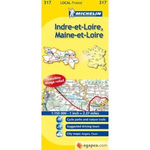 MICHELIN Mapa Local Indre-et-loire, Maine-et-loire MICHELIN Mapa Local Indre-et-loire, Maine-et-loire
