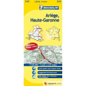 MICHELIN Mapa Local Arige, Haute-garonne MICHELIN Mapa Local Arige, Haute-garonne