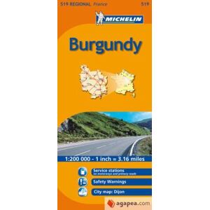MICHELIN Mapa Regional Burgundy MICHELIN Mapa Regional Burgundy