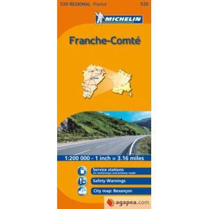 MICHELIN Mapa Regional Franche Comté MICHELIN Mapa Regional Franche Comté