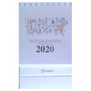 Mensajero, S.A. Taco Calendario 2020: Peana Numeros Corazon De Jesus Mensajero, S.A. Taco Calendario 2020: Peana Numeros Corazon De Jesus