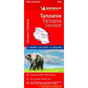 MICHELIN TRAVEL PUBN Michelin Tanzania Zanzibar Road And Tourist Map 810 MICHELIN TRAVEL PUBN Michelin Tanzania Zanzibar Road And Tourist Map 810