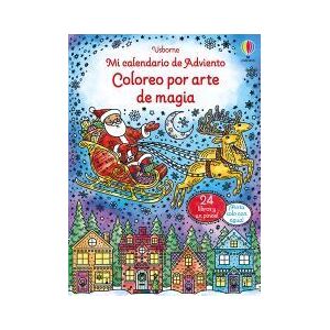 Usborne Publishing Mi Calendario De Adviento - Coloreo Por Arte De Magia Usborne Publishing Mi Calendario De Adviento - Coloreo Por Arte De Magia