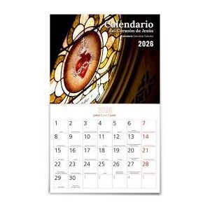 Ediciones Mensajero, S.A. Calendario Del Corazón De Jesús 2026 - Pared Con Faldillas Ediciones Mensajero, S.A. Calendario Del Corazón De Jesús 2026 - Pared Con Faldillas