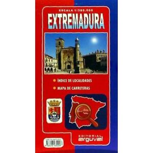 Editorial Arguval Mapa De Extremadura Editorial Arguval Mapa De Extremadura