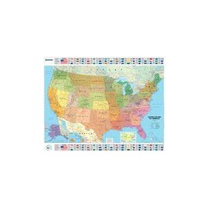 MICHELIN Mapa Plastificado U.s.a. Político MICHELIN Mapa Plastificado U.s.a. Político