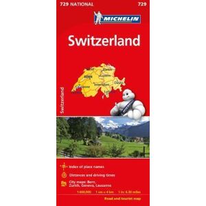 MICHELIN TRAVEL PUBN Michelin Switzerland Map 729 MICHELIN TRAVEL PUBN Michelin Switzerland Map 729
