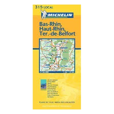 Michelin Mapa Bas-rhin, Haut-rhin, Ter. De Belfort 2002 Michelin Mapa Bas-rhin, Haut-rhin, Ter. De Belfort 2002