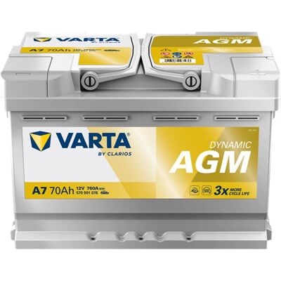 Bateria de carro Varta Start Stop AGM XEV 70Ah 760A Bateria de carro Varta Start Stop AGM XEV 70Ah 760A