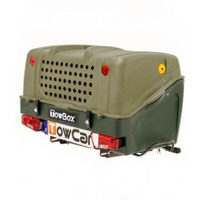 Towcar Towbox V1 gaiola para cães com bola verde Towcar Towbox V1 gaiola para cães com bola verde