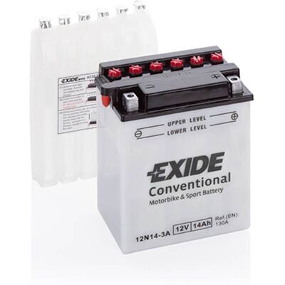 Bateria de Moto Exide - 12V, 14Ah, 130A - 12N14-3A Bateria de Moto Exide - 12V, 14Ah, 130A - 12N14-3A