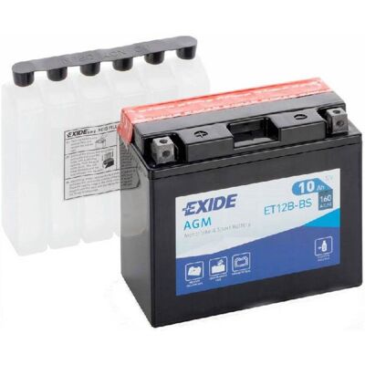 Bateria para mota Exide et12b-bs 10ah 160a 12v Bateria para mota Exide et12b-bs 10ah 160a 12v
