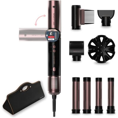 Modelador Multifuncional Cecotec AirGlisse 8in1 Flex 1400W Cerâmica Iónica Coanda 8 Acessórios Ecrã Digital Preto Modelador Multifuncional Cecotec AirGlisse 8in1 Flex 1400W Cerâmica Iónica Coanda 8 Acessórios Ecrã Digital Preto