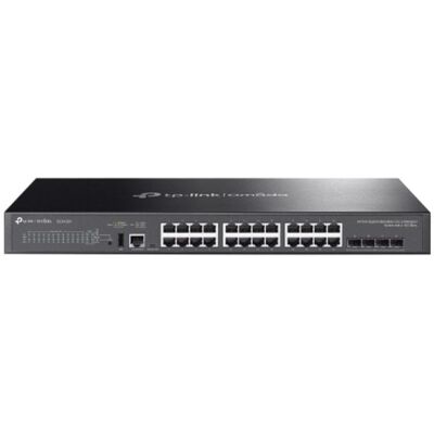 TP-Link Omada SG5428X Switch 24 Portas Gigabit 4 SFP+ L3 Gerido Empilhável Rack TP-Link Omada SG5428X Switch 24 Portas Gigabit 4 SFP+ L3 Gerido Empilhável Rack