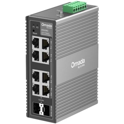 TP-Link Omada IES208G Switch Gerido 6x RJ45 Gigabit, 2x SFP, QoS, Montagem de Parede e DIN com Fonte DC TP-Link Omada IES208G Switch Gerido 6x RJ45 Gigabit, 2x SFP, QoS, Montagem de Parede e DIN com Fonte DC