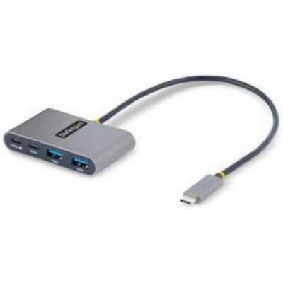Hub USB-C StarTech.com 4 Portas 100W Power Delivery Cinzento 5Gbps USB 3.2 Gen 1 Hub USB-C StarTech.com 4 Portas 100W Power Delivery Cinzento 5Gbps USB 3.2 Gen 1