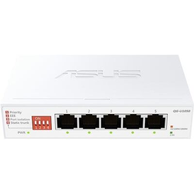 Asus QG-U1050 Switch 5 Portas 2.5G Ethernet Não Gerido Branco Asus QG-U1050 Switch 5 Portas 2.5G Ethernet Não Gerido Branco